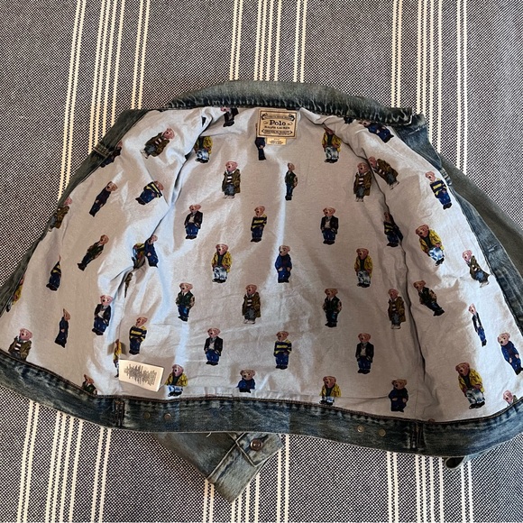 ‼️SOLD‼️ Polo Bear Denim Trucker Jeans Jacket SOLD OUT $298 New with tags. - Picture 4 of 6